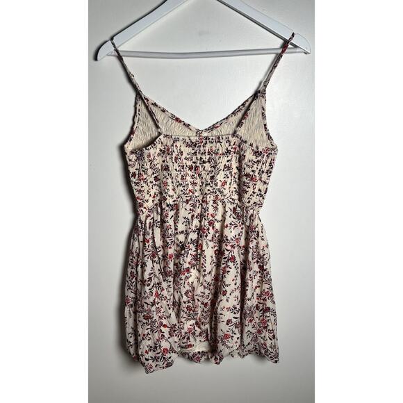 American Eagle AE Bella Bubble Pink Floral Spaghetti Strap Mini Dress Small NEW - Picture 6 of 13